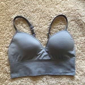 Athleta Sky Blue Sports Bra Small Longline Sports Bra